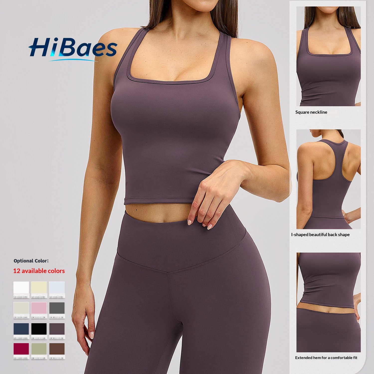 Women's Racerback Sports Tank Brushed Fabric Tight Fitting Quick Dry Yoga Running Top