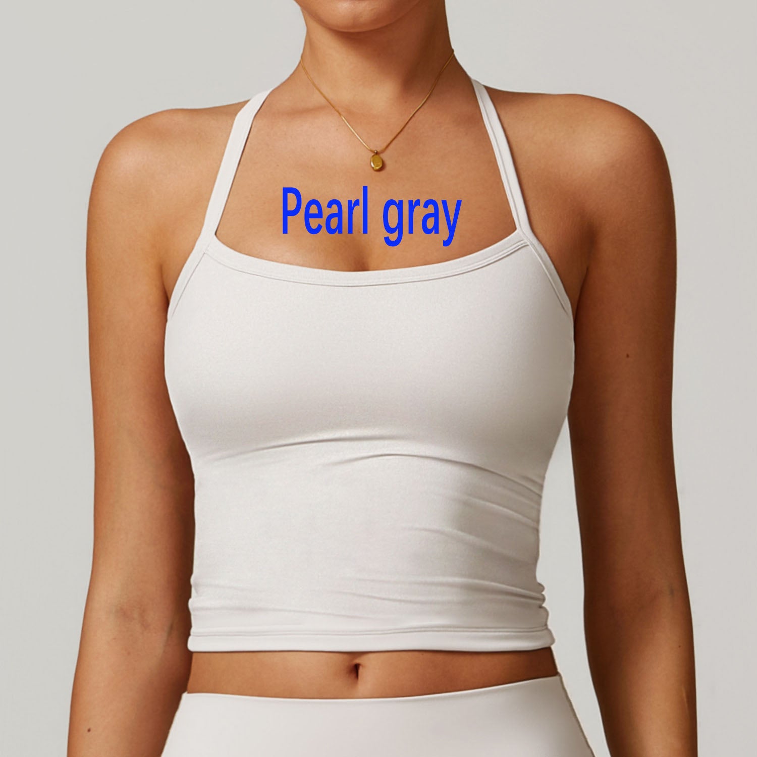 Winter Brushed Fleece Racerback Yoga Tank Top for Women, Warm Quick Dry Athletic Sports Bra for Gym Running