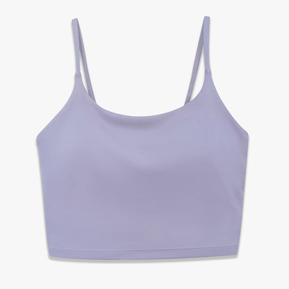 Double-sided nylon semi-fixed cup training sports high elastic fitness vest