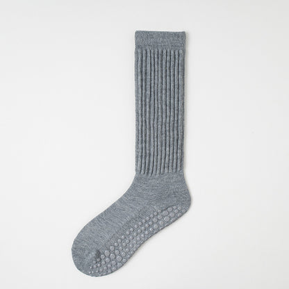 Yoga women's calf socks, non-slip sports fitness socks