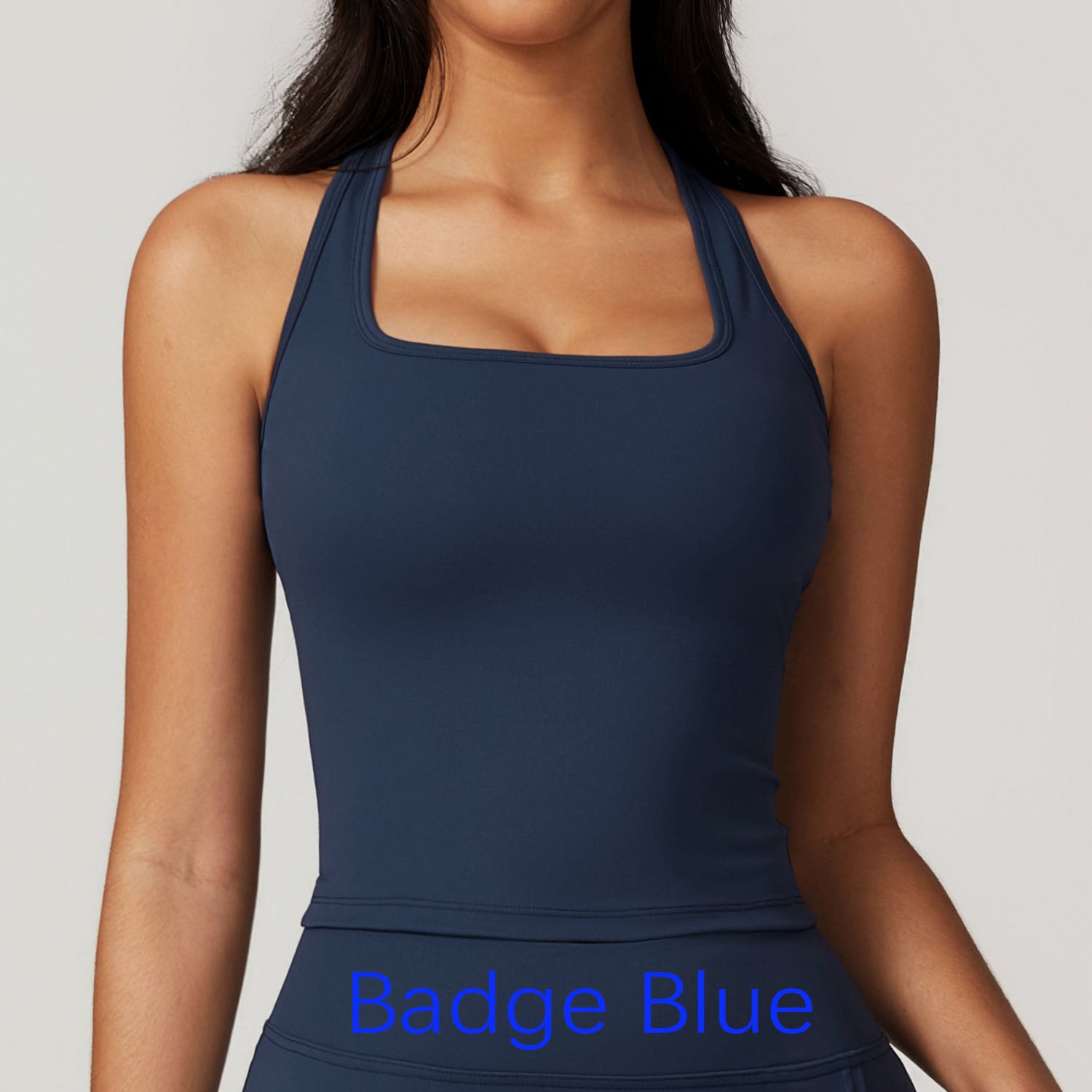 Women's Racerback Sports Tank Brushed Fabric Tight Fitting Quick Dry Yoga Running Top