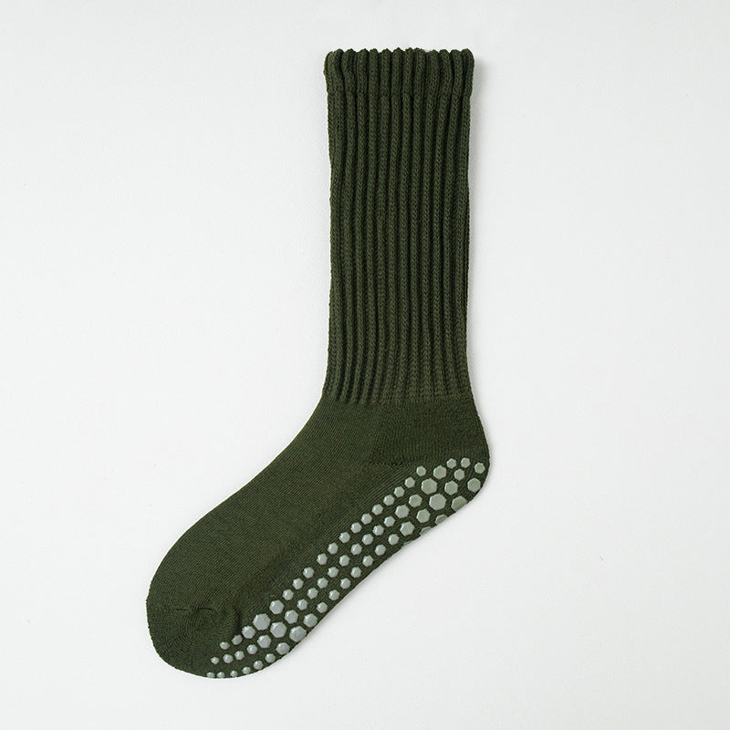 Professional anti-slip yoga long sports socks for women in autumn and winter