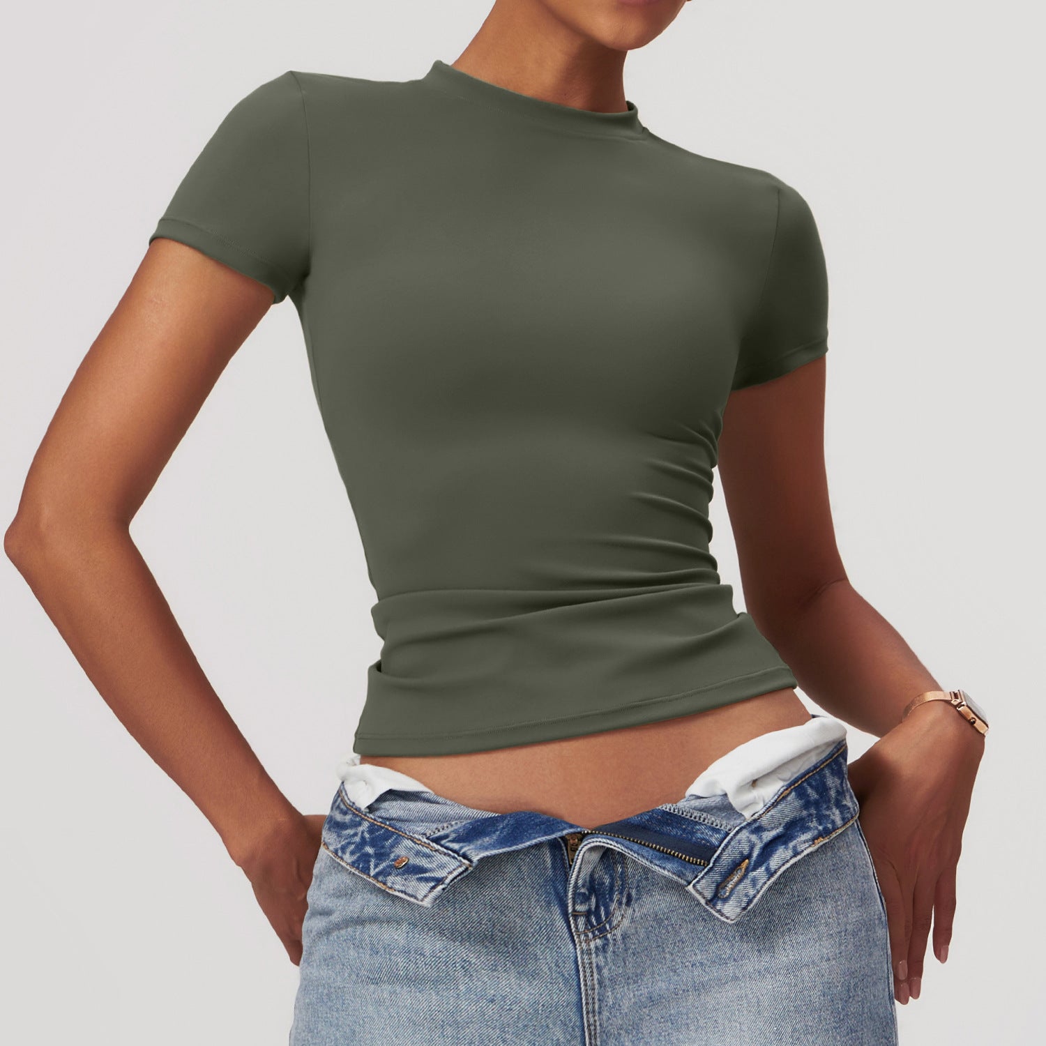 Women's Quick Dry Short Sleeve Yoga Top | Lightweight Breathable Athletic Shirt for Workout, Running & Outdoor Sports