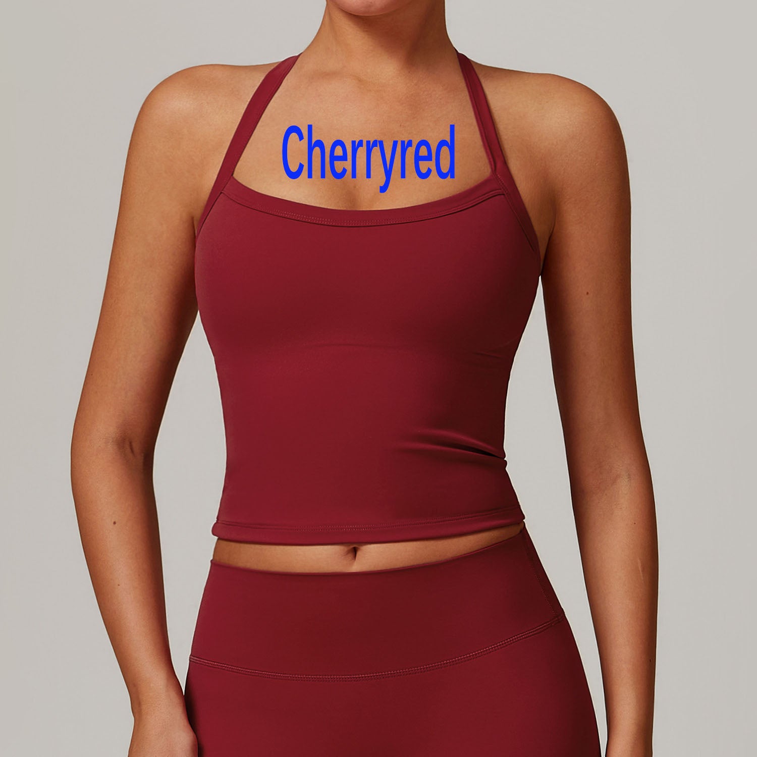 Winter Brushed Fleece Racerback Yoga Tank Top for Women, Warm Quick Dry Athletic Sports Bra for Gym Running