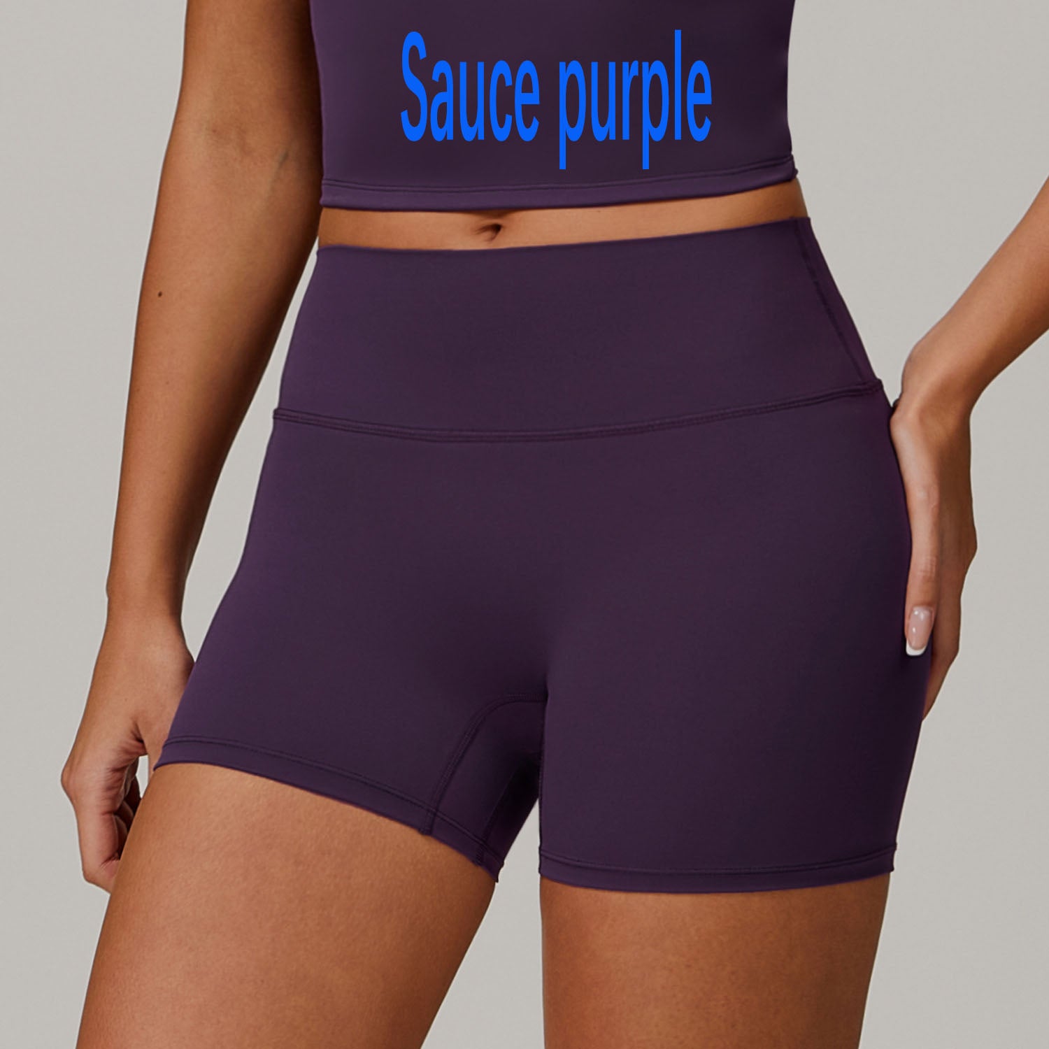 Brushed High Waist Yoga Shorts for Women Tummy Control & Butt Lifting Fitness Running Shorts