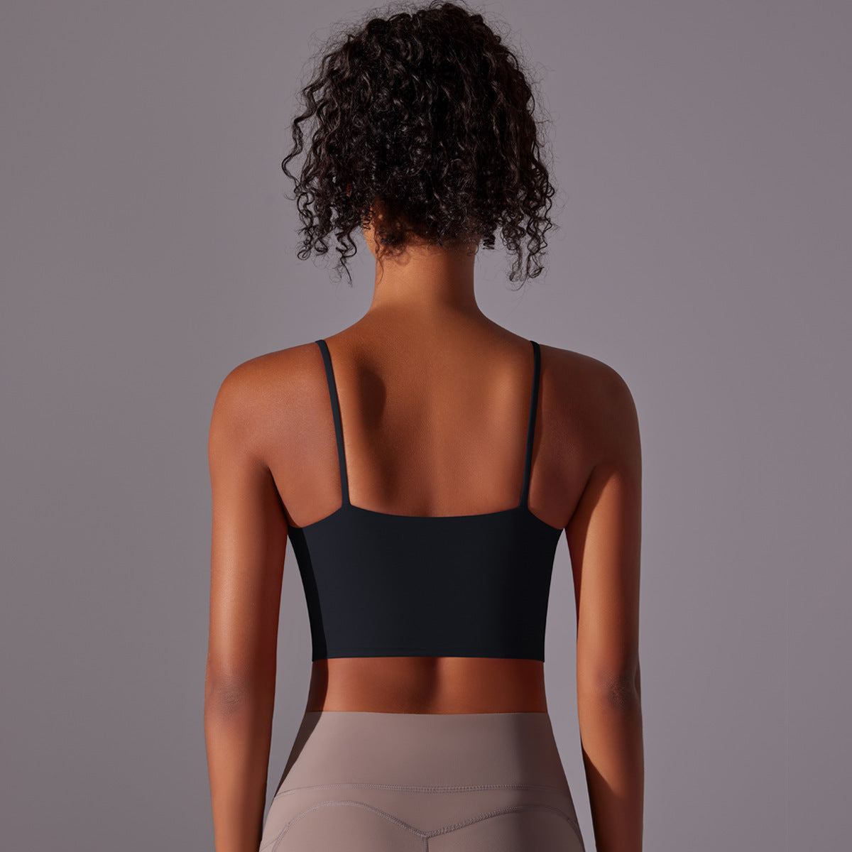 Double-sided nylon semi-fixed cup training sports high elastic fitness vest