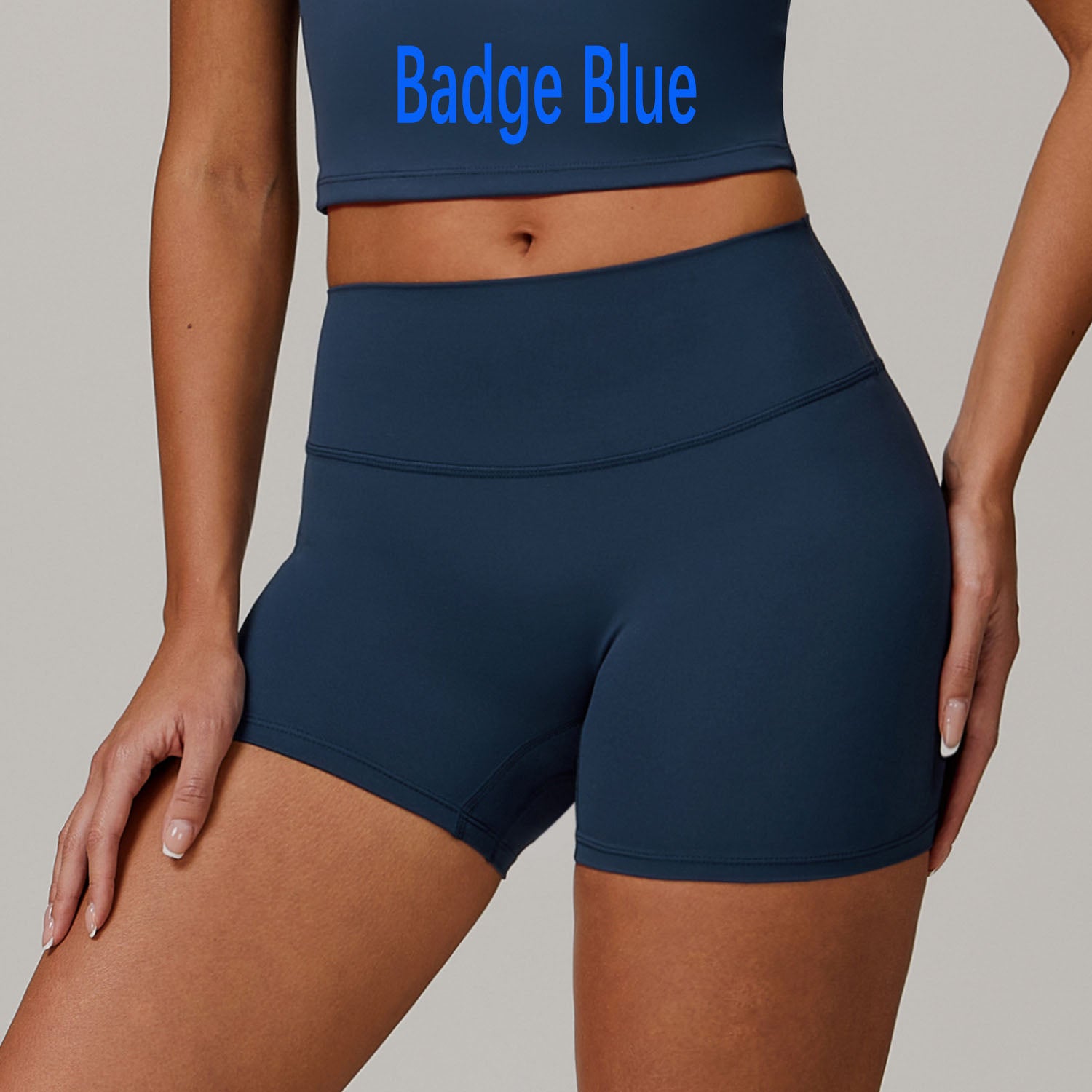 Brushed High Waist Yoga Shorts for Women Tummy Control & Butt Lifting Fitness Running Shorts