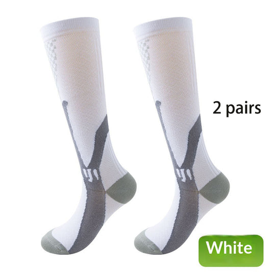 2 pairs/Professional sports running fitness men's and women's pressure Pilates yoga socks