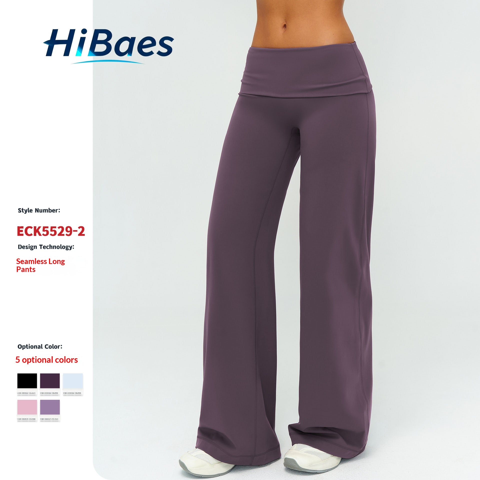 Women's Casual Wide Leg Brushed Pants, Fold Over High Waist Loose Fit Sweatpants, Soft Athletic Bottoms for Yoga & Running