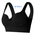 Women Plus Size Fixed Cup Wireless Racerback Sports Bra Shockproof Push Up Tank Bra for Yoga Running Fitness
