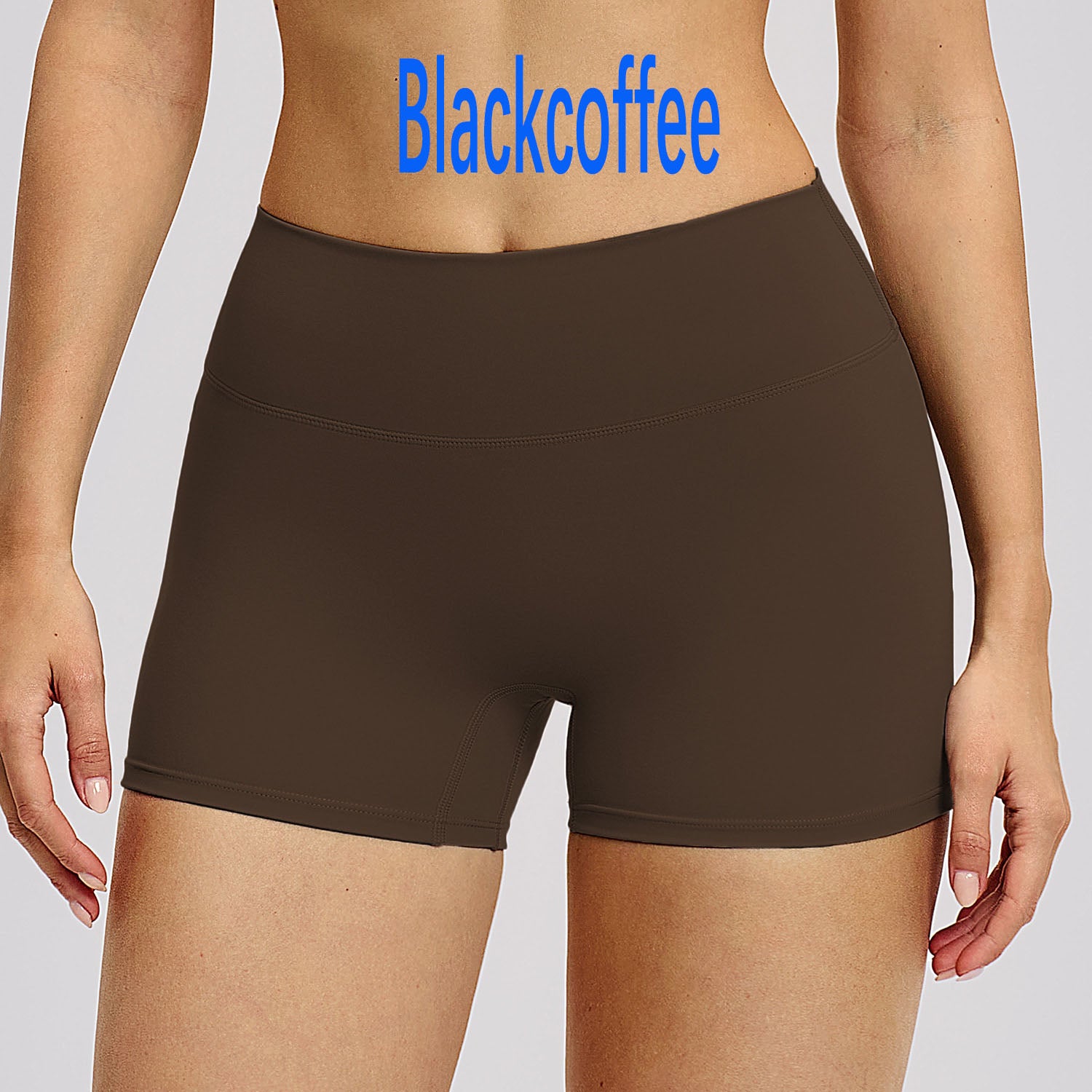 Brushed High Waist Yoga Shorts for Women Tummy Control & Butt Lifting Fitness Running Shorts