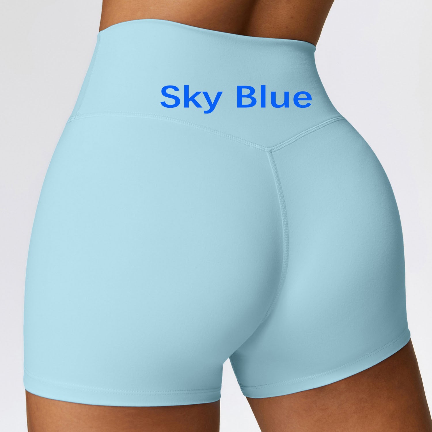 Brushed High Waist Yoga Shorts for Women Tummy Control & Butt Lifting Fitness Running Shorts