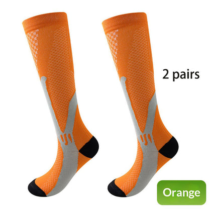 2 pairs/Professional sports running fitness men's and women's pressure Pilates yoga socks