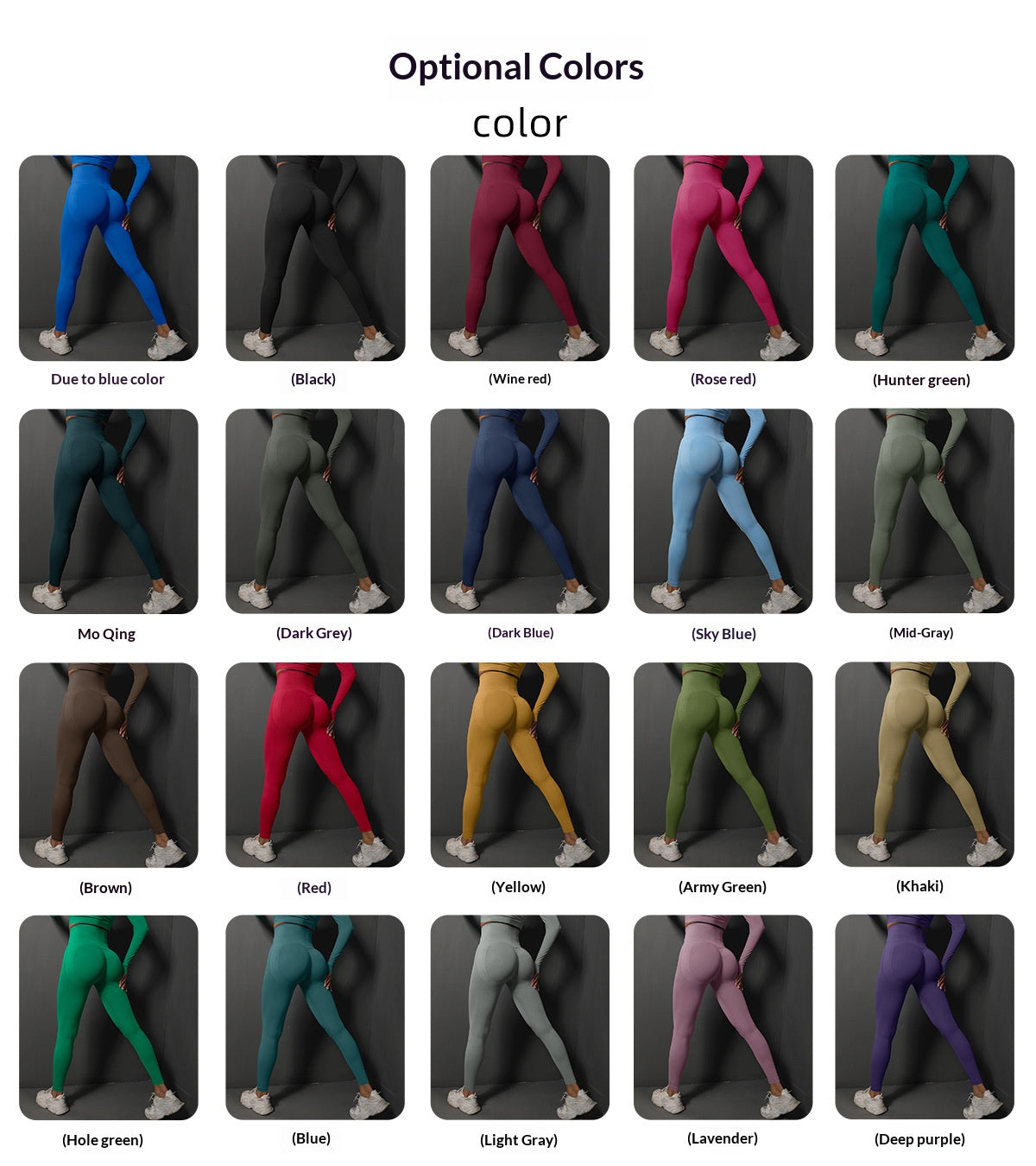 Seamless high-waisted leggings for yoga, perfect for exercise and running.