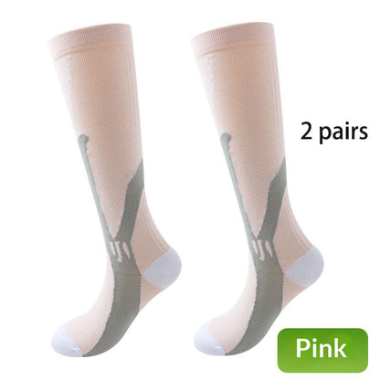 2 pairs/Professional sports running fitness men's and women's pressure Pilates yoga socks