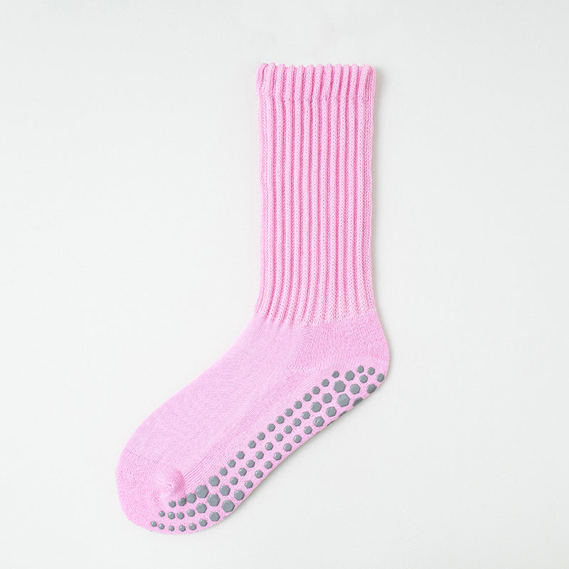 Professional anti-slip yoga long sports socks for women in autumn and winter