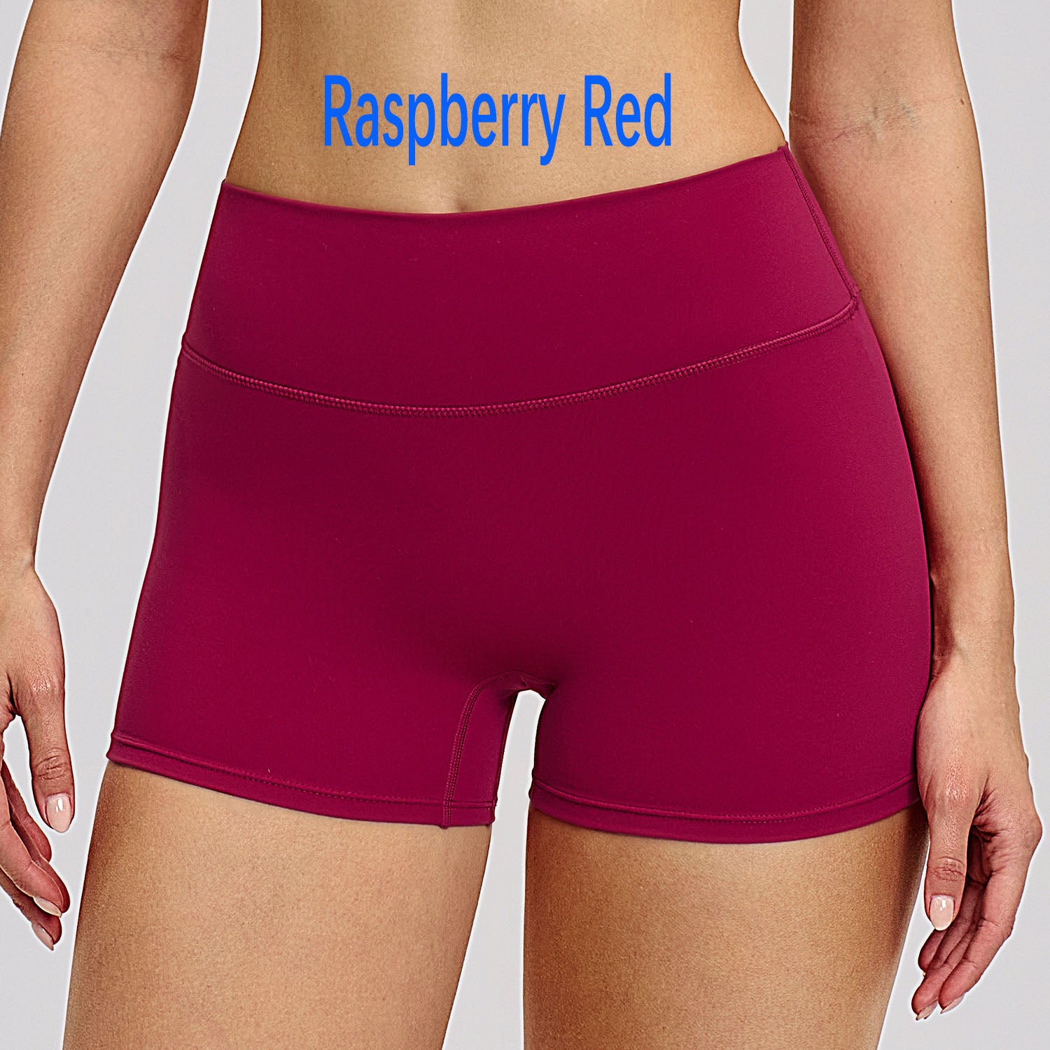 Brushed High Waist Yoga Shorts for Women Tummy Control & Butt Lifting Fitness Running Shorts