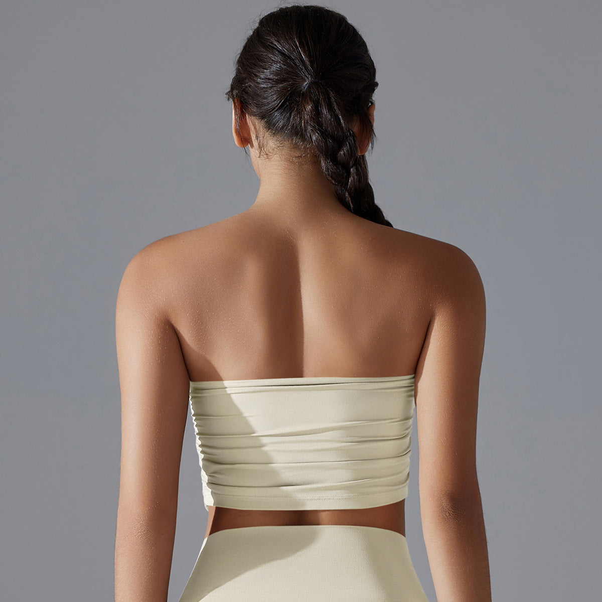 New solid color yoga tube top