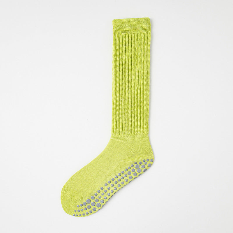 Yoga women's calf socks, non-slip sports fitness socks