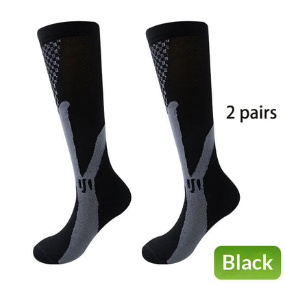 2 pairs/Professional sports running fitness men's and women's pressure Pilates yoga socks