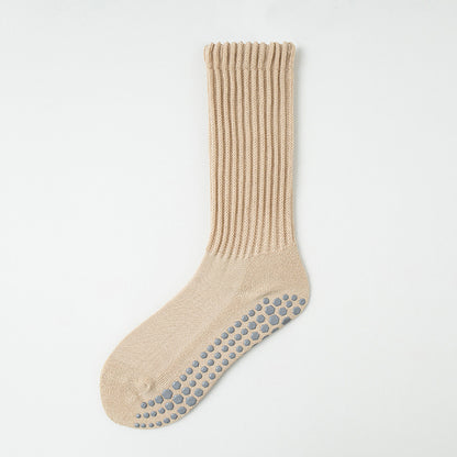 Professional anti-slip yoga long sports socks for women in autumn and winter