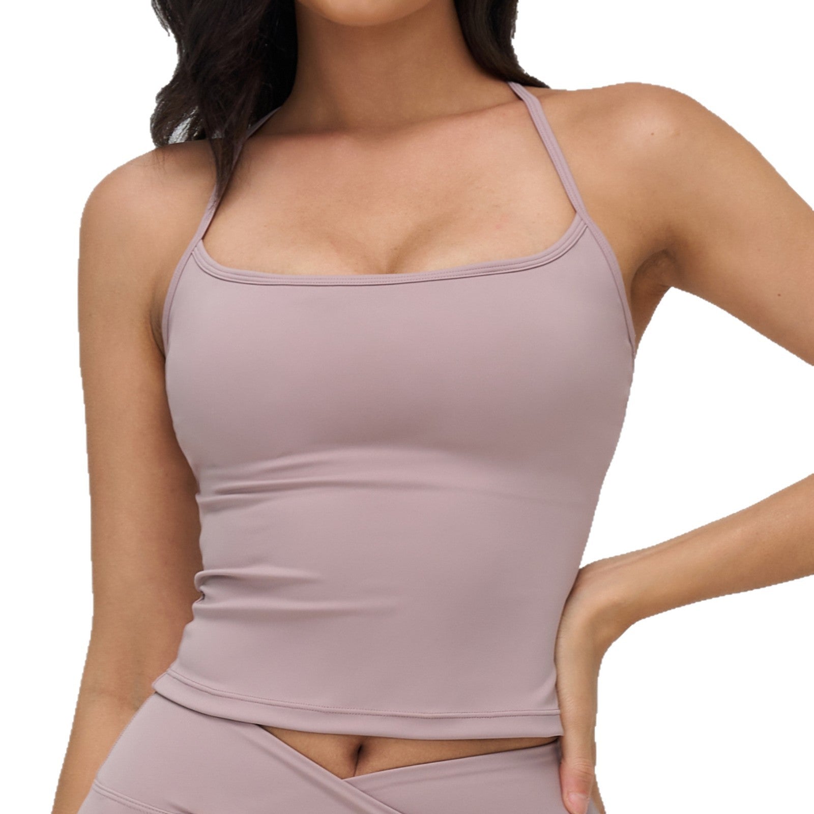 High Waisted Yoga Tank Tops for Women, Buttery Soft Slim Fit Workout Vest, Squat Proof Sports Bra Top for Running & Gym