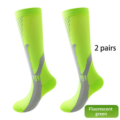 2 pairs/Professional sports running fitness men's and women's pressure Pilates yoga socks