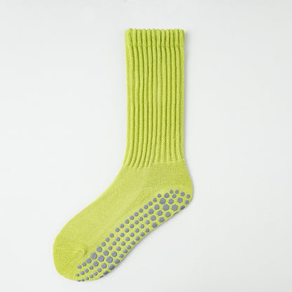Professional anti-slip yoga long sports socks for women in autumn and winter