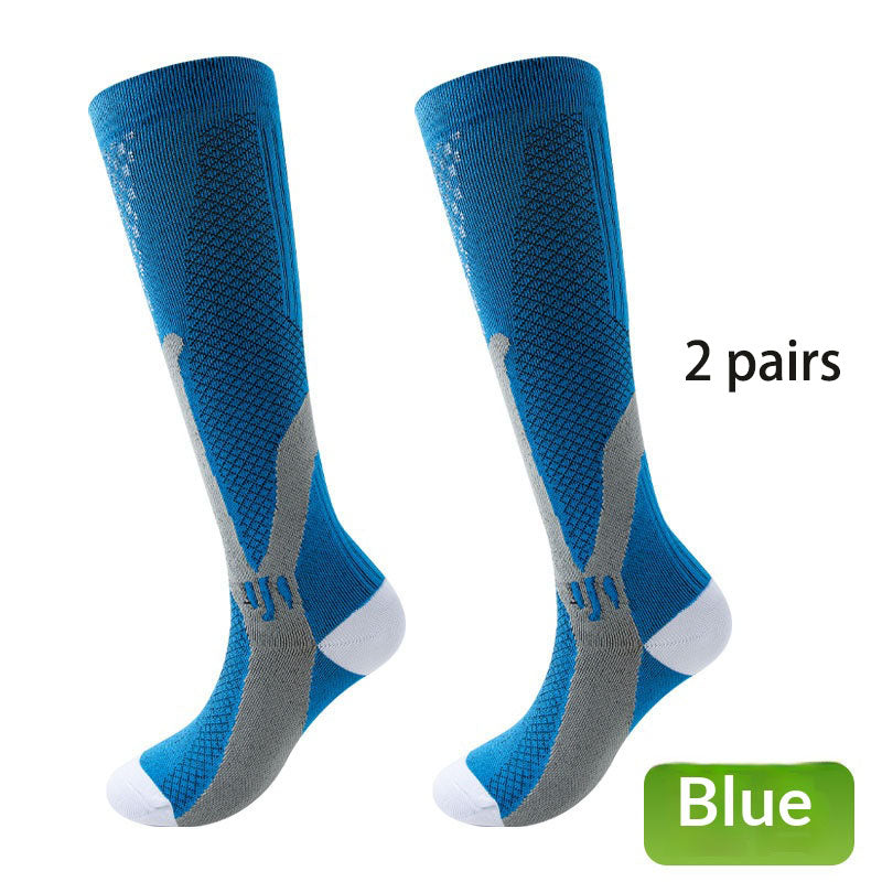 2 pairs/Professional sports running fitness men's and women's pressure Pilates yoga socks