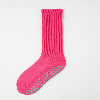 Professional anti-slip yoga long sports socks for women in autumn and winter