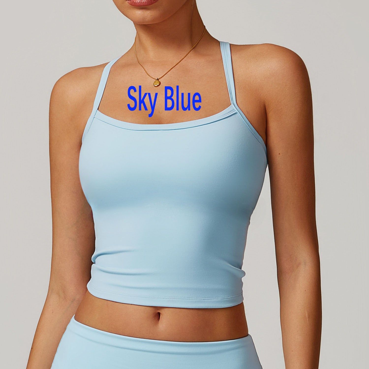 Winter Brushed Fleece Racerback Yoga Tank Top for Women, Warm Quick Dry Athletic Sports Bra for Gym Running