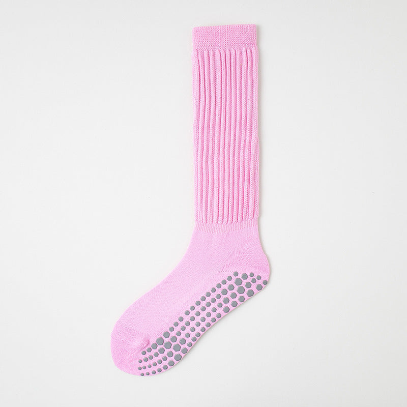 Yoga women's calf socks, non-slip sports fitness socks