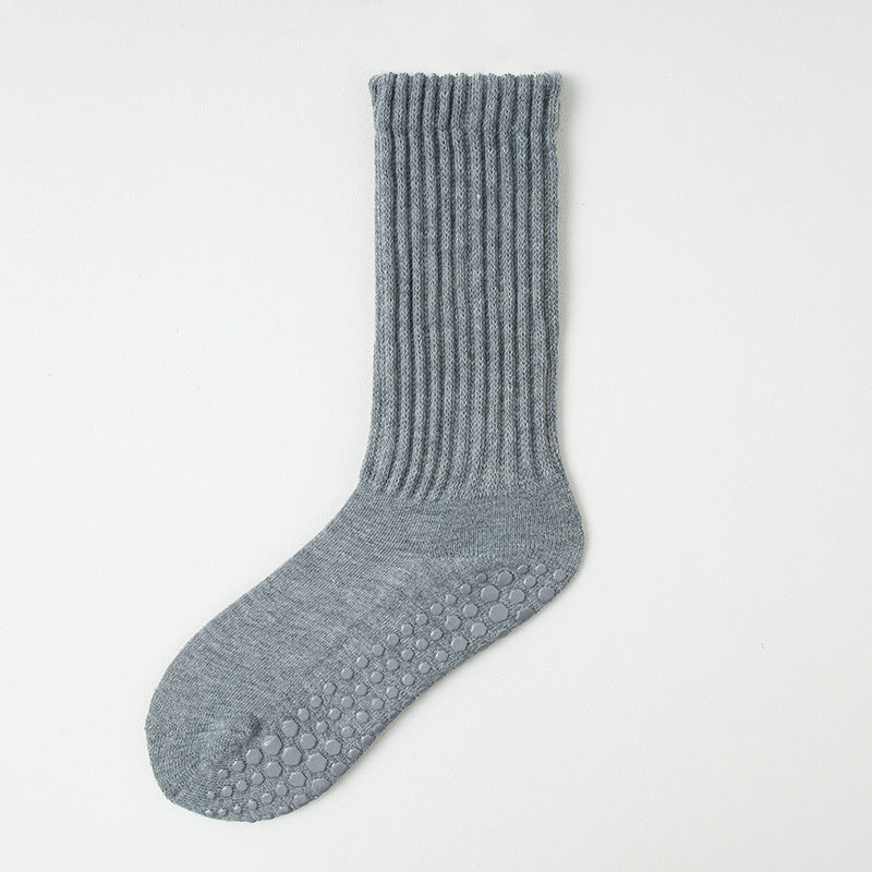 Professional anti-slip yoga long sports socks for women in autumn and winter
