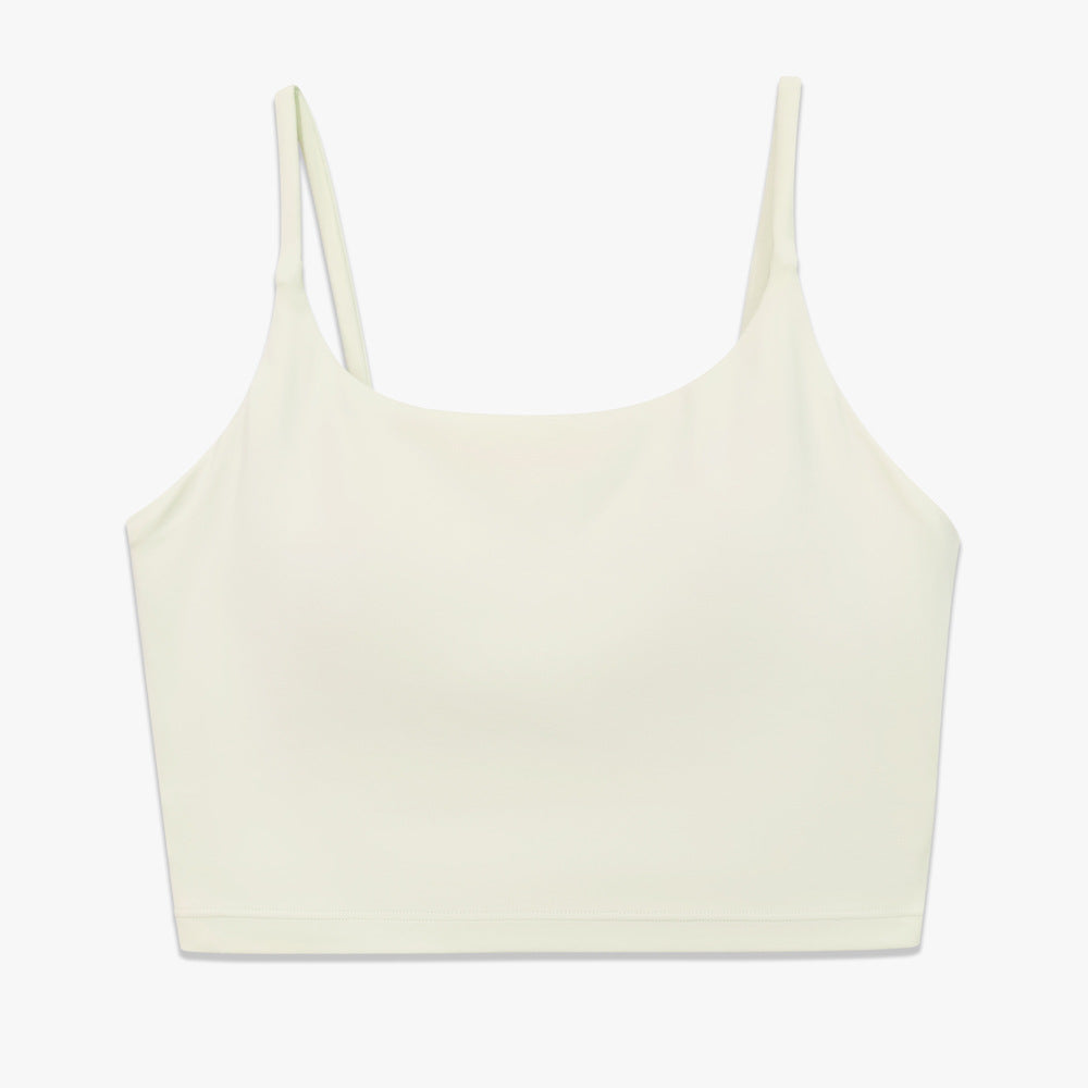 Double-sided nylon semi-fixed cup training sports high elastic fitness vest