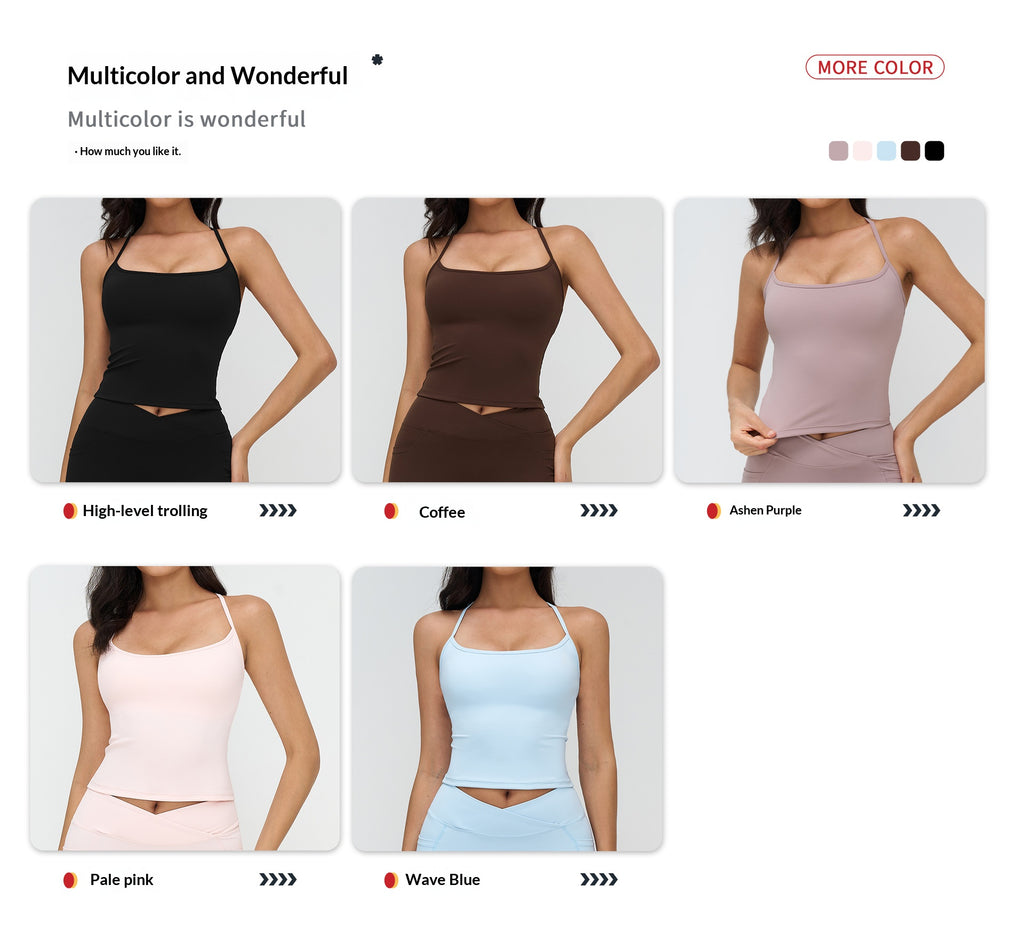 High Waisted Yoga Tank Tops for Women, Buttery Soft Slim Fit Workout Vest, Squat Proof Sports Bra Top for Running & Gym