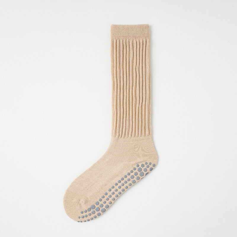 Yoga women's calf socks, non-slip sports fitness socks