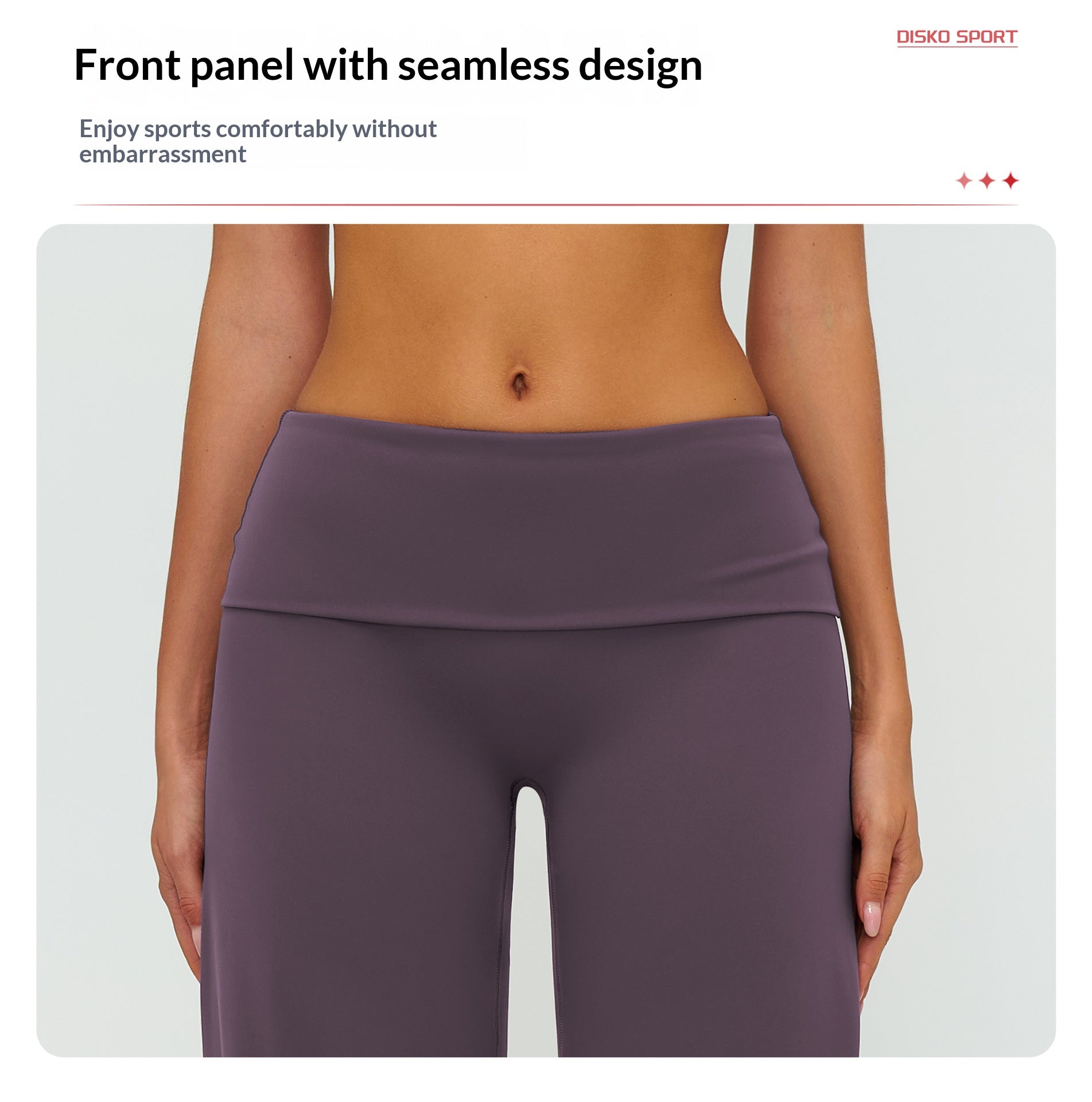 Women's Casual Wide Leg Brushed Pants, Fold Over High Waist Loose Fit Sweatpants, Soft Athletic Bottoms for Yoga & Running