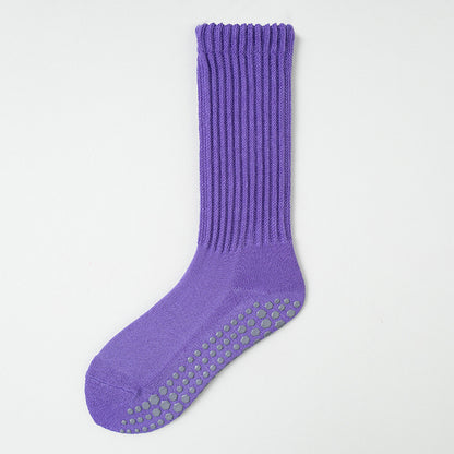 Professional anti-slip yoga long sports socks for women in autumn and winter