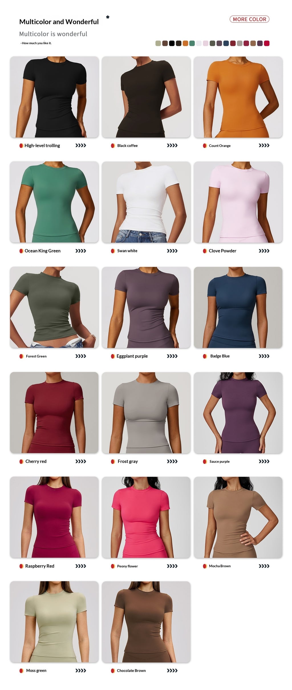 Women's Quick Dry Short Sleeve Yoga Top | Lightweight Breathable Athletic Shirt for Workout, Running & Outdoor Sports
