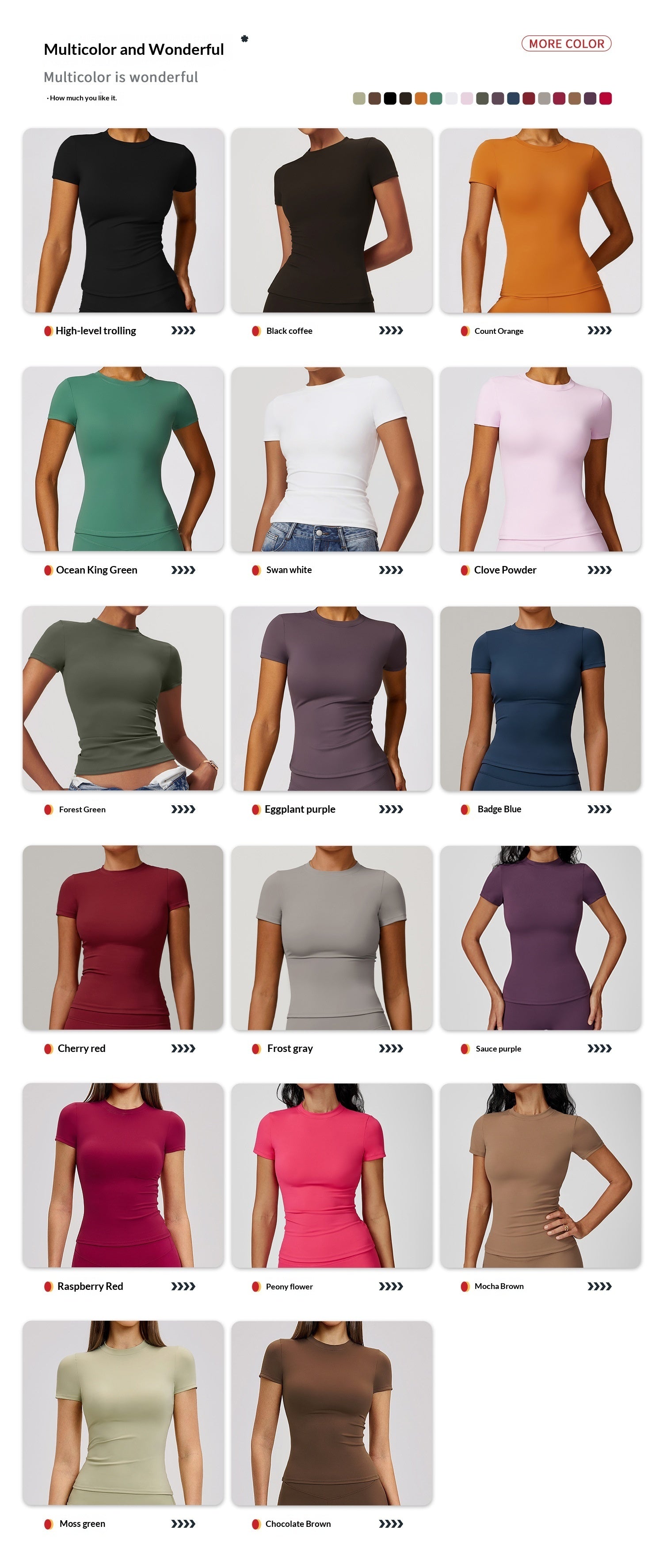 Women's Quick Dry Short Sleeve Yoga Top | Lightweight Breathable Athletic Shirt for Workout, Running & Outdoor Sports