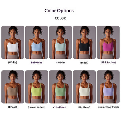 Double-sided nylon semi-fixed cup training sports high elastic fitness vest
